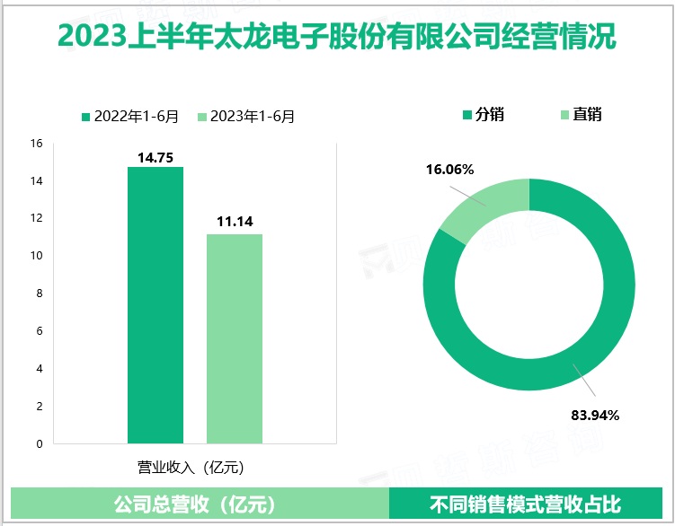 2023上半年太龙电子股份有限公司经营情况