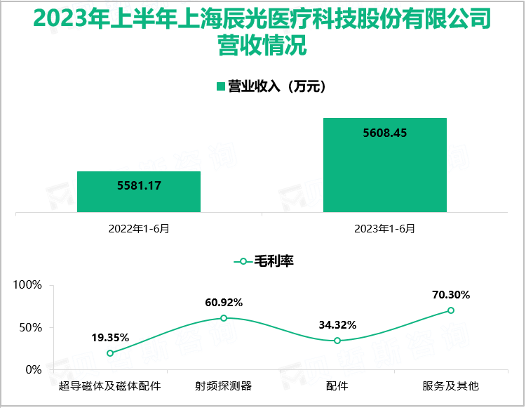 2023年上半年上海辰光医疗科技股份有限公司营收情况