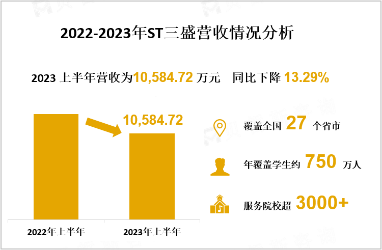 2022-2023年ST三盛营收情况分析