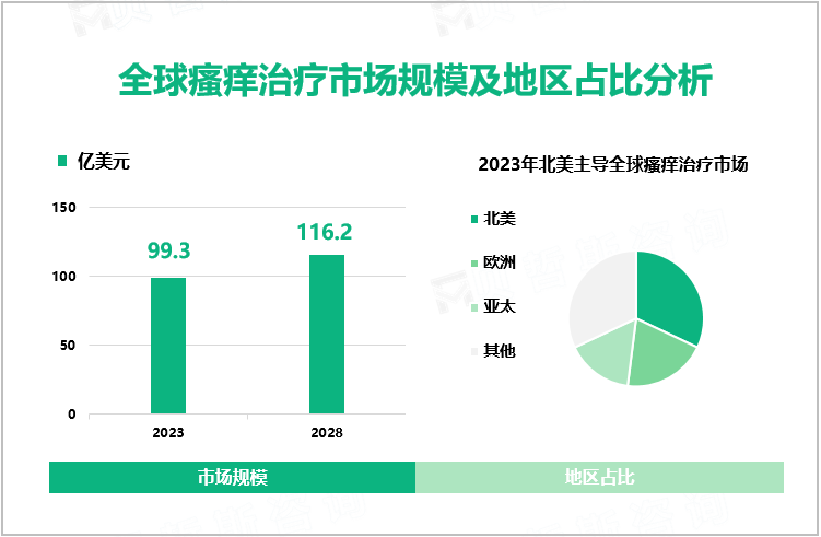 全球瘙痒治疗市场规模及地区占比分析