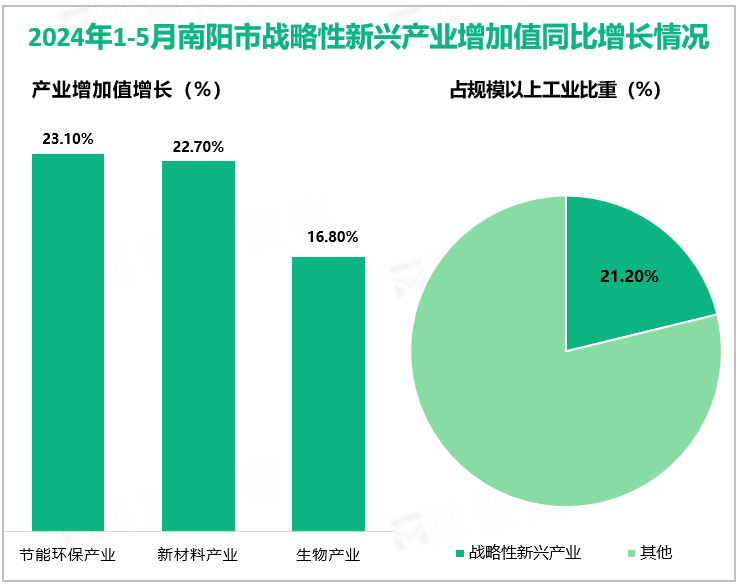 2024年1-5月南阳市战略性新兴产业增加值同比增长情况