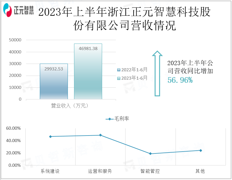 2023年上半年浙江正元智慧科技股份有限公司营收情况