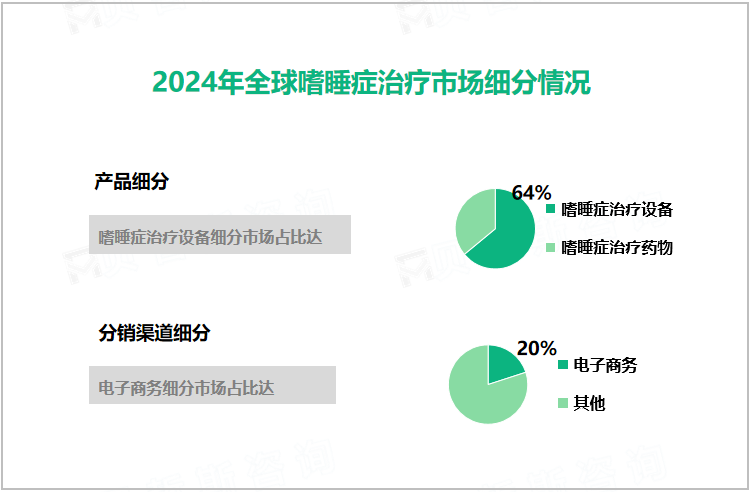 2024年全球嗜睡症治疗市场细分情况