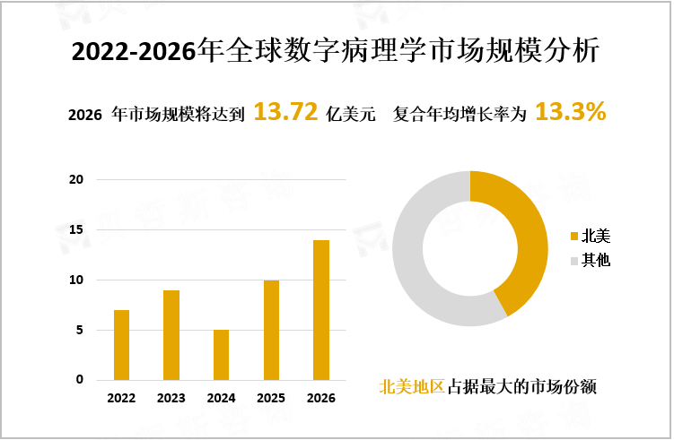 2022-2026年全球数字病理学市场规模分析