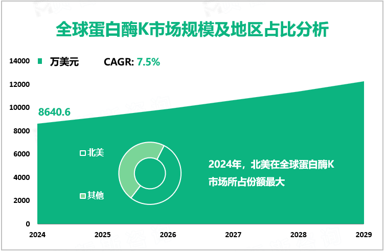 全球蛋白酶K市场规模及地区占比分析