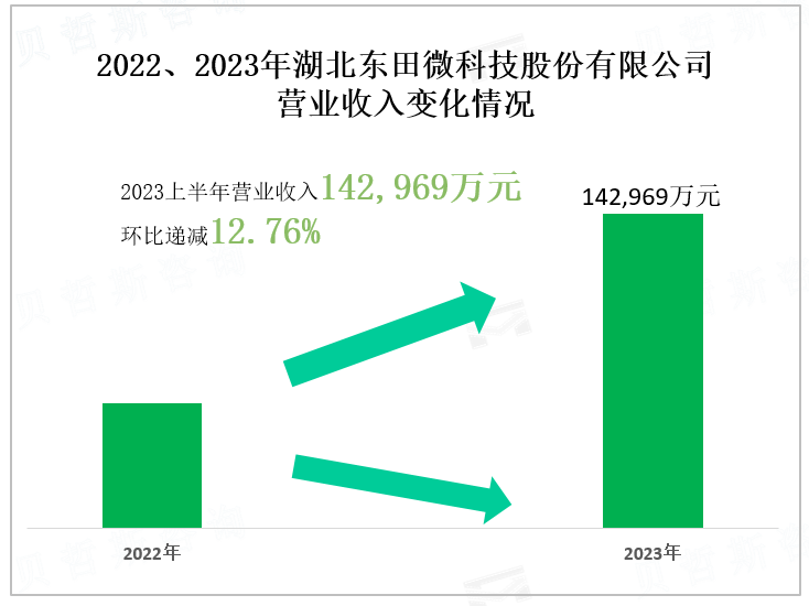 2022、2023年湖北东田微科技股份有限公司 营业收入变化情况
