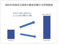 河南省力量钻石股份有限公司：盈利447,616万元，比上年同期下降19,44%