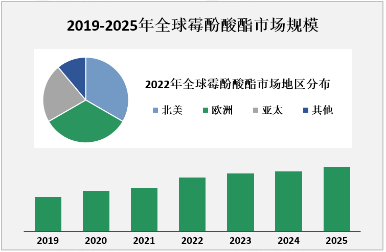 2019-2025年全球霉酚酸酯市场规模