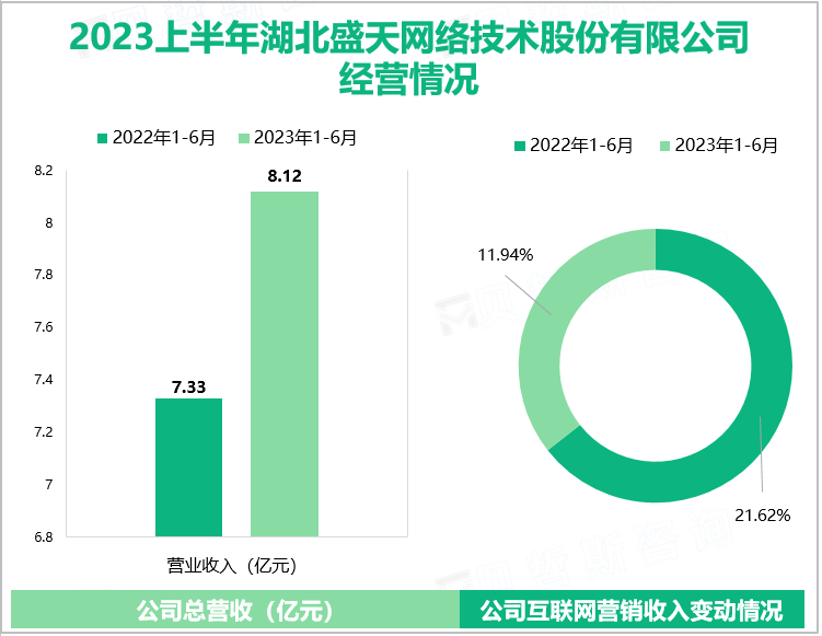 2023上半年湖北盛天网络技术股份有限公司经营情况