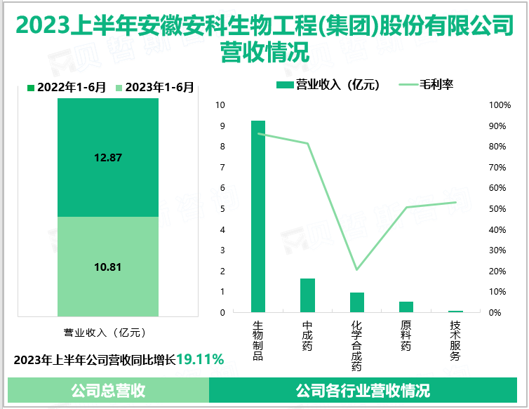 2023上半年安徽安科生物工程(集团)股份有限公司营收情况