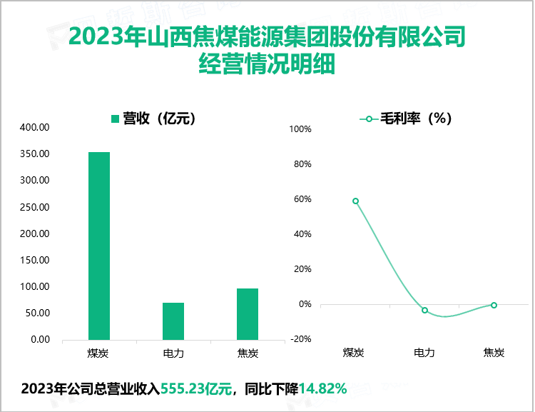 2023年山西焦煤能源集团股份有限公司经营情况明细