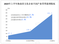 2023年上半年海南省规模以上文化及相关产业企业营业收入增长10.6%