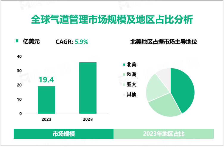 全球气道管理市场规模及地区占比分析