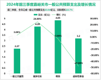 2024年前三季度嘉峪关市一般公共预算收入19.1亿元，同比增长33%