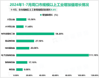 2024年1-7月周口市规模以上工业增加值同比增长9.4%