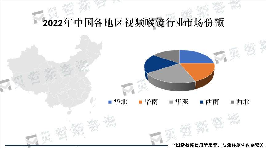 各地区市场份额