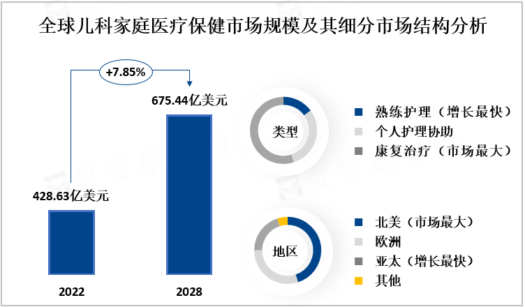 全球儿科家庭医疗保健市场规模及其细分市场结构分析