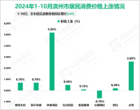 2024年1-10月滨州市规模以上工业增加值同比增长9.5%