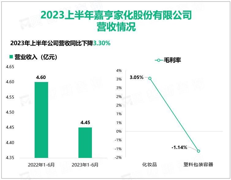 2023上半年嘉亨家化股份有限公司 营收情况