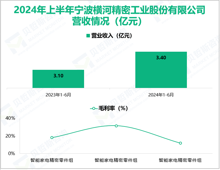 2024年上半年宁波横河精密工业股份有限公司营收情况(亿元)