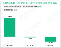 2025年1-11月贺州市固定资产投资（不含农户）同比下降20.2%