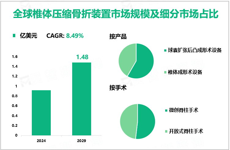 全球椎体压缩骨折装置市场规模及细分市场占比