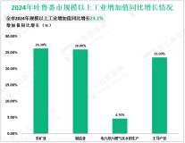 2024年吐鲁番市实现地区生产总值（GDP）640.42亿元，同比增长9.1%
