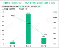 2025年巴彦淖尔市全社会用电量176.54亿千瓦时，同比增长7.3%