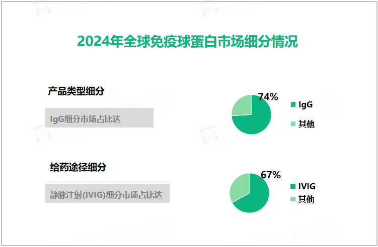  2024年全球免疫球蛋白市场细分情况