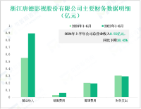 唐德影视深耕影视文化行业，其营收在2024年上半年为0.55亿元