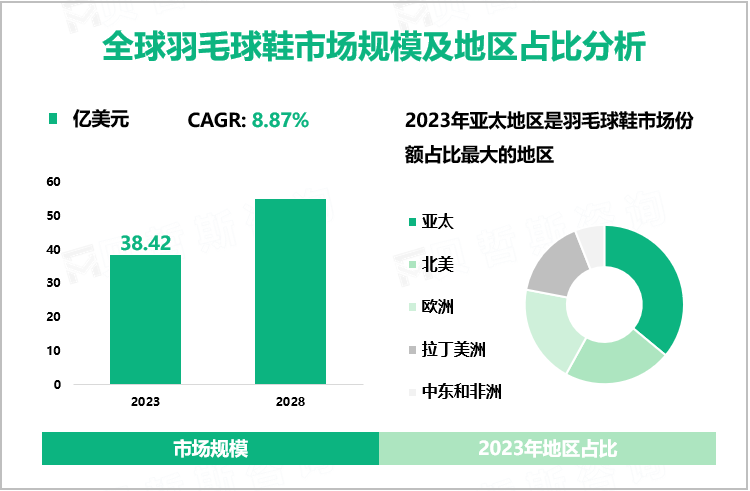 全球羽毛球鞋市场规模及地区占比分析