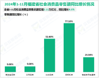 2024年1-11月福建省社会消费品零售总额实现2.11万亿元，同比增长4.5%