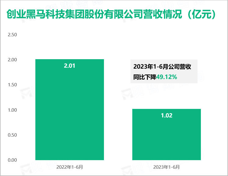 创业黑马科技集团股份有限公司营收情况（亿元）