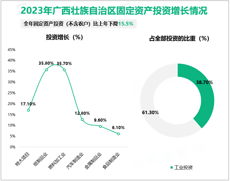 2023年广西壮族自治区固定资产投资增长情况