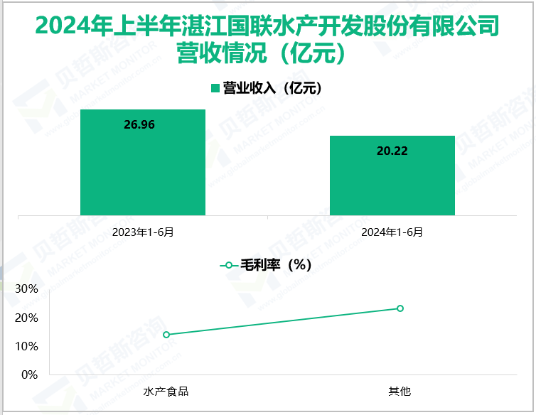 2024年上半年湛江国联水产开发股份有限公司营收情况(亿元)