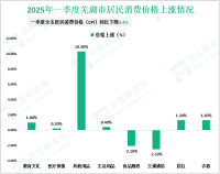 2025年一季度芜湖市社会消费品零售总额530.87亿元，同比增长5.6%