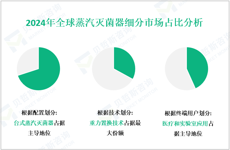 2024年全球蒸汽灭菌器细分市场占比分析