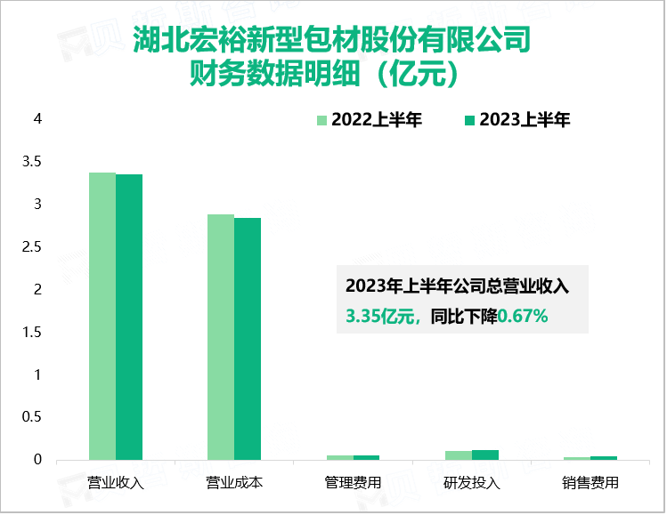 湖北宏裕新型包材股份有限公司 财务数据明细（亿元）