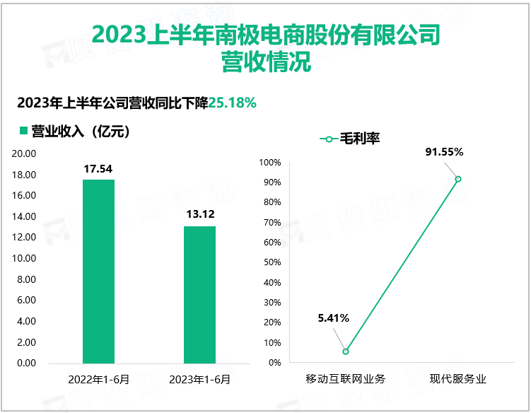 2023上半年南极电商股份有限公司 营收情况