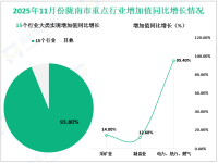 2025年11月份陇南市规模以上工业增加值同比增长20.1%