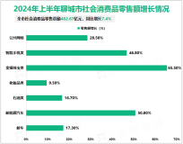 2024年上半年聊城市社会消费品零售总额482.67亿元，同比增长7.4%