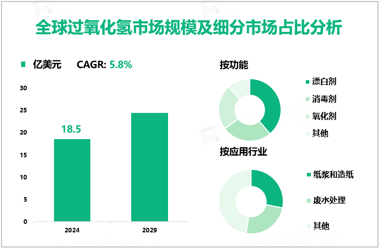 全球过氧化氢市场规模及细分市场占比分析