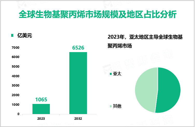 全球生物基聚丙烯市场规模及地区占比分析