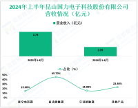 国力股份深耕于电真空技术领域，其2024上半年营收为3.96亿元