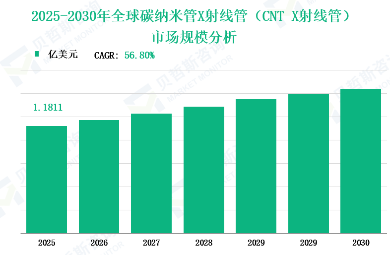 2025-2030年全球碳纳米管X射线管（CNT X射线管） 市场规模分析