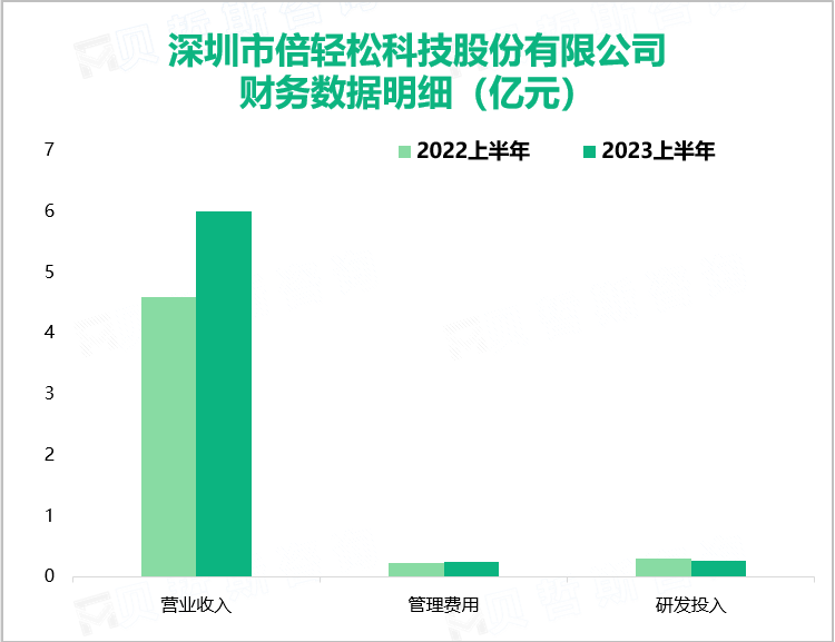 深圳市倍轻松科技股份有限公司 财务数据明细（亿元）