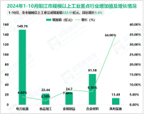 2024年1-10月阳江市规模以上工业完成增加值322.55亿元，同比增长5.4%