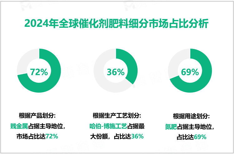 2024年全球催化剂肥料细分市场占比分析