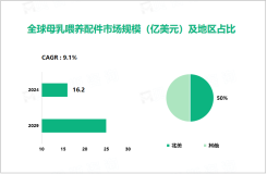 2024年全球母乳喂养配件市场规模达16.2亿美元，北美市场占比达50%

