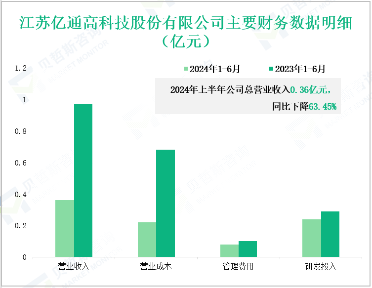 江苏亿通高科技股份有限公司主要财务数据明细(亿元)